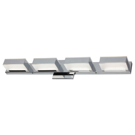 DAINOLITE 4Lt Led Wall Vanity, Polished Chrome Finish VLD-215-4W-PC